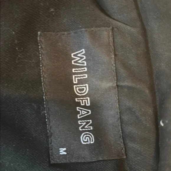 Wildfang Black Leather Jacket Asymmetrical Moto Style - Picture 5 of 8